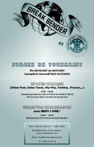 Stage Toussaint Break Bender